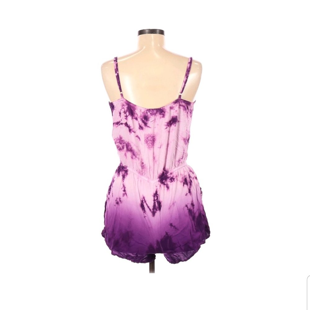 Purple Tie-Dye Women's Romper - Picture 2 of 6